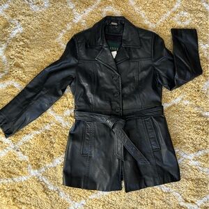Danier Black Leather Jacket